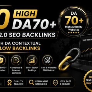 Get 70 High DA70+ WEB 2 SEO Backlinks, buy High DA Contextual Dofollow Backlinks